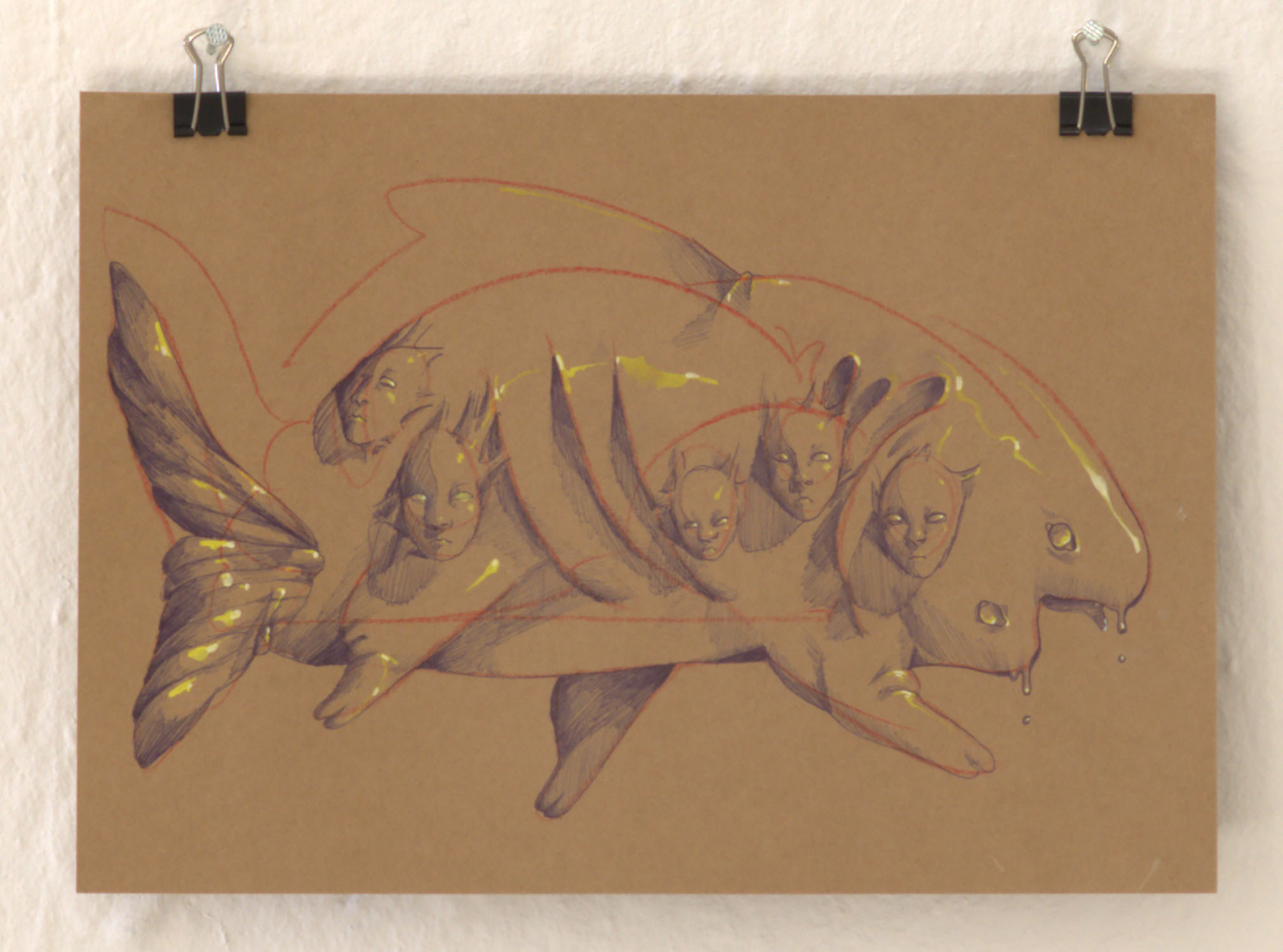 paint and pencil